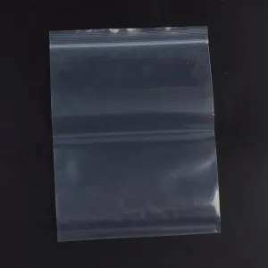 1 Bag Plastic Zip Lock Bags, Resealable Packaging Bags, Top Seal, Self Seal Bag, Rectangle, White, 20x15cm, Unilateral Thickness: 3.9 Mil(0.1mm), 100pcs/bag