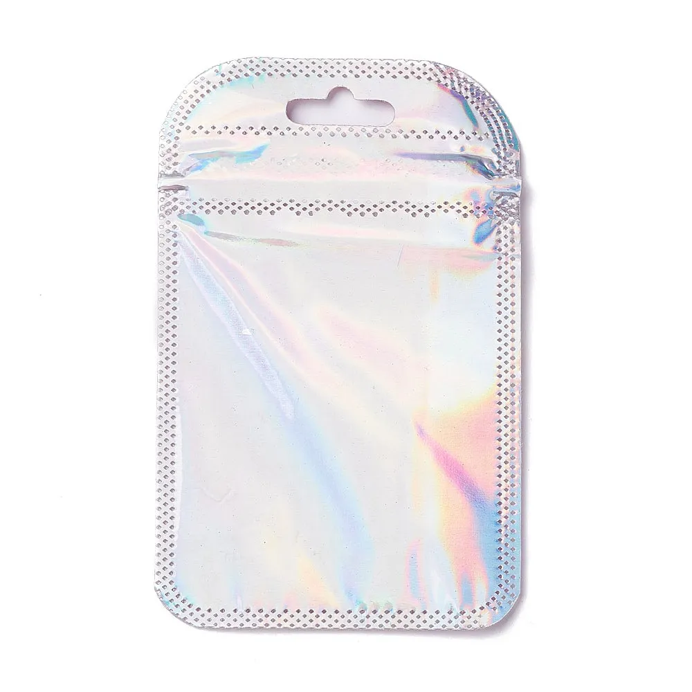 1 Bag PP Zip Lock Bags, Resealable Bags, Self Seal Bag, Rectangle, Pink, 11x7x0.2cm, about 50pcs/bag