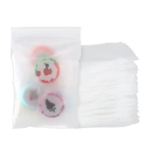 1 Set Frosted Plastic Zip Lock Bags, Disposable Bags, Strong, White, 9x6cm, Unilateral Thickness: 3.5 Mil(0.09mm), 150pcs/set