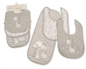 2 Bibs and Burp Cloth Set - Growing Up (Bw 104-763)