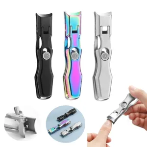 2024 New German Nail Clippers for Men, The Luxurious Ultra Sharp Nail Clippers, Stainless Steel Splashless Nail Clippers,Professional Nail Clippers (Size : 3 Color)