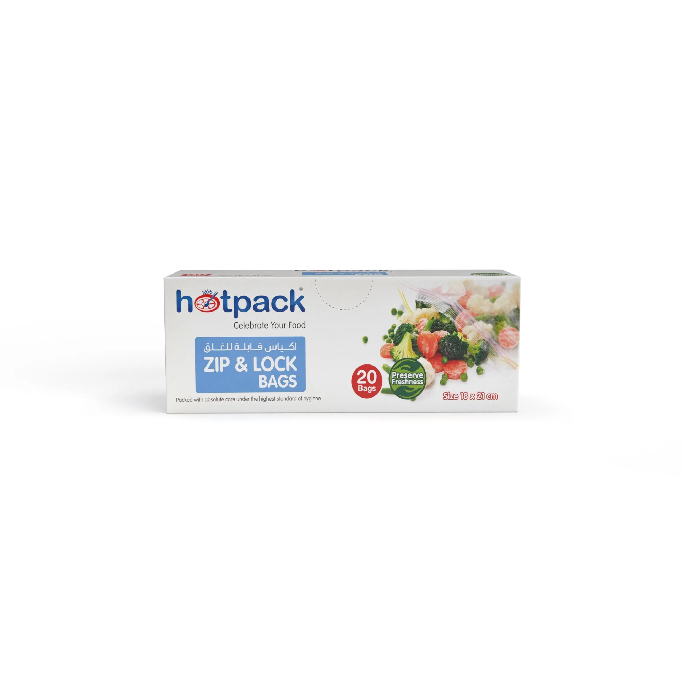 480 Pieces Ziplock Lock Storage Bag 18 X 21 Cm