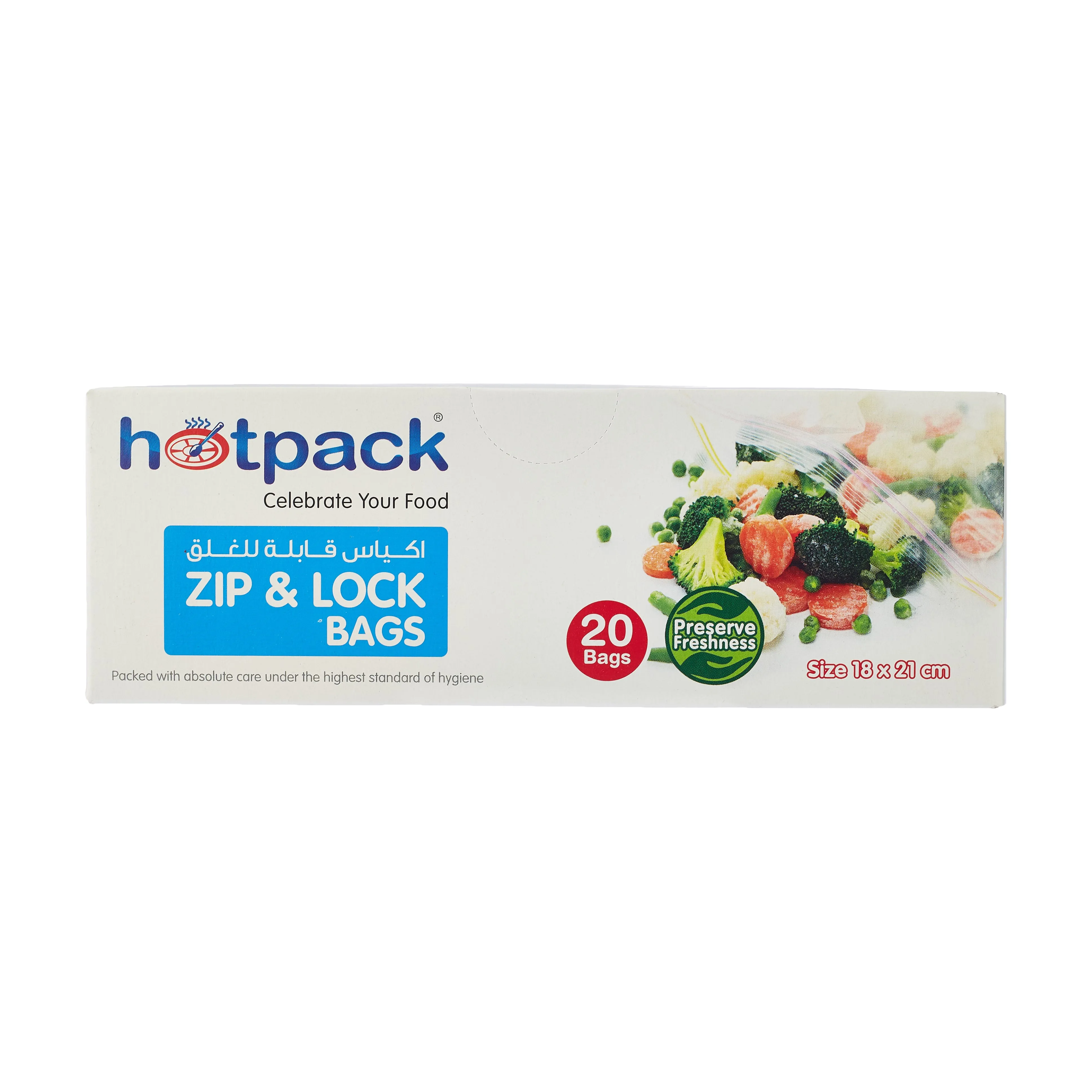 480 Pieces Ziplock Lock Storage Bag 18 X 21 Cm