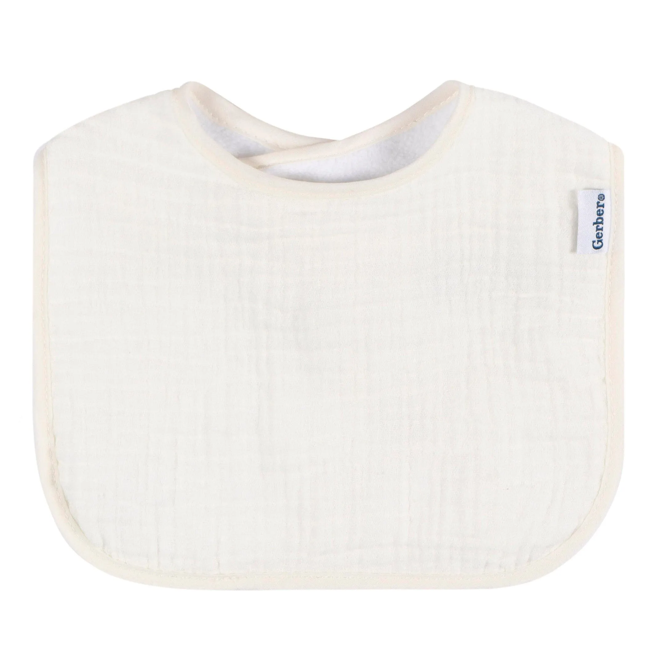 8-Pack Baby Girls Pastel Muslin Drooling  Bibs