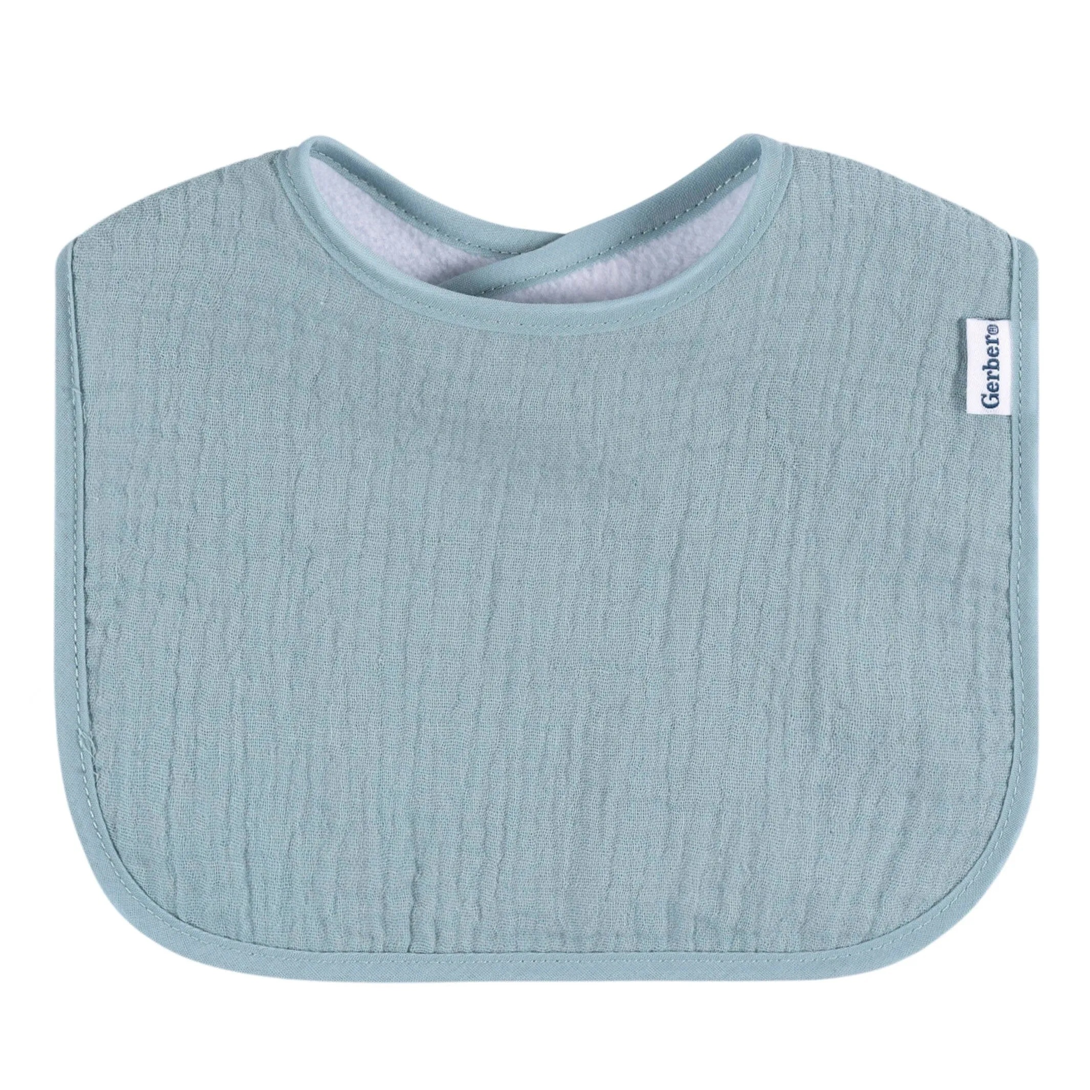 8-Pack Baby Girls Pastel Muslin Drooling  Bibs