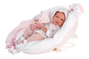 Anatomically-Correct Newborn Doll Nikki with Cushion