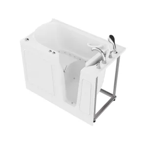 ANZZI Coupe Series 29 in. x 52 in. Right Drain Quick Fill Walk-In Air Tub in White