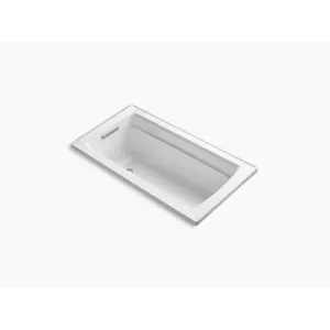 Archer 60" x 32" x 19" Drop-In Heated Surface Bathtub in White
