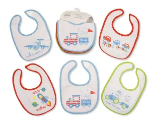 Baby Bibs 5-Pack - Boys - (PK6) Bw 104-770