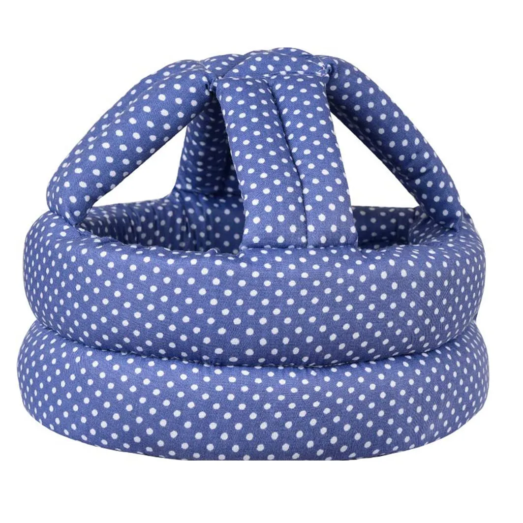 Baby Helmet, Baby Infant Head Helmet for Crawling, Baby Head Protector, Infant Safety Helmet & Walking Baby Helmet, for Age 6-36 months(A) Blue Dots