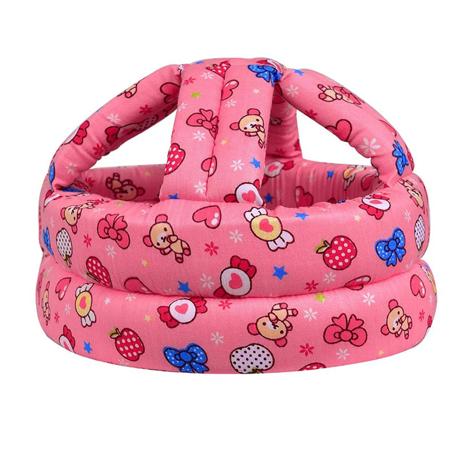 Baby Helmet for Crawling Walking Soft Cushion No Bumps Pink Candy 1PACK