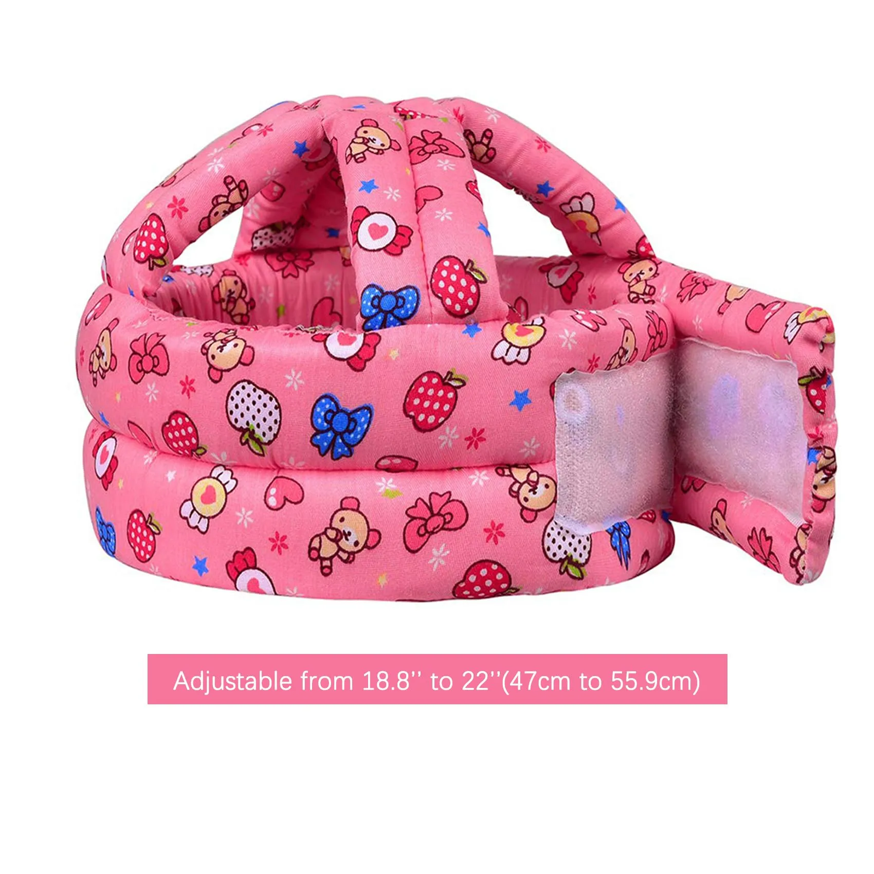 Baby Helmet for Crawling Walking Soft Cushion No Bumps Pink Candy 1PACK