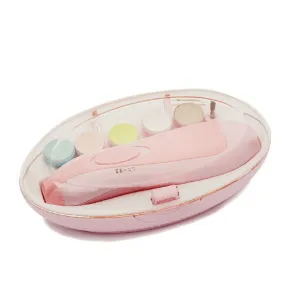 Baby Nail Clipper, Baby Nail File ,Upgraded Safe Baby Nail Clipper - Baby Electric Nail Trimmer Safe Baby Electric Nail Clippers for Newborn or Toddler Toes and Fingernails - Care Polish and Trim - Battery Operated (AA)—CS12083--Pink