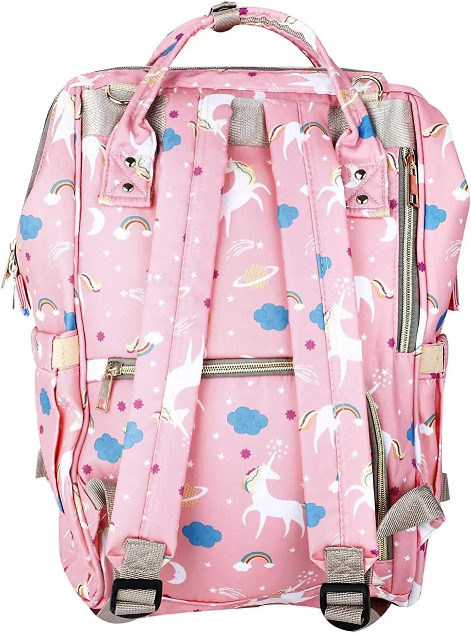 BabyNeeds Baby Diaper Bag, Mothers Maternity Bags for Travel (Unicorn Pink)