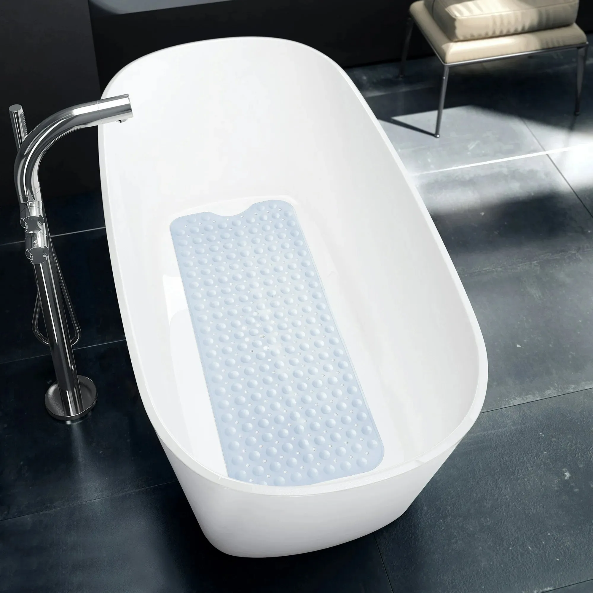 Bath Tub Mat Non-Slip 40 x 16 Inch - Bathtub Shower Safety Mat