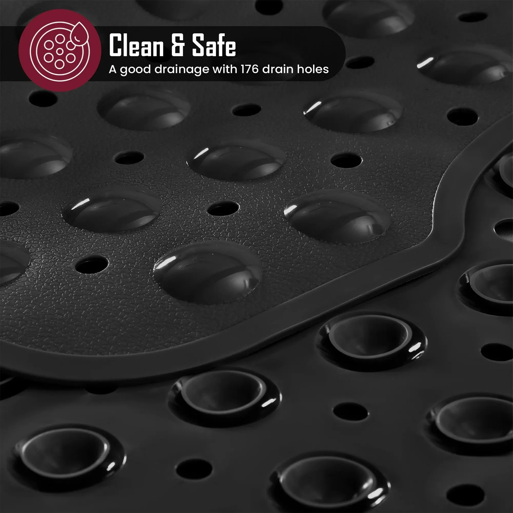 Bath Tub Mat Non-Slip 40 x 16 Inch - Bathtub Shower Safety Mat
