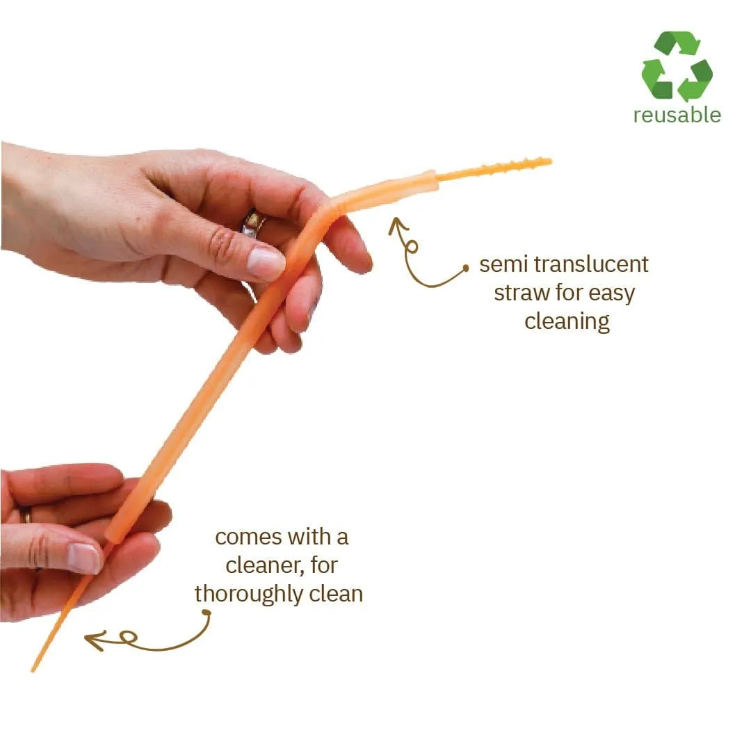 B.Box Reusable Silicone Straw - Very Berry - Pack of 5