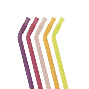 B.Box Reusable Silicone Straw - Very Berry - Pack of 5