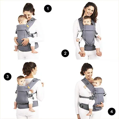 Beco Gemini Baby Carrier - Cool Mesh Navy, Sleek and Simple 5-in-1 All Position Backpack Style Sling for Holding Babies, Infants and Child from 7-35 lbs Certified Ergonomic