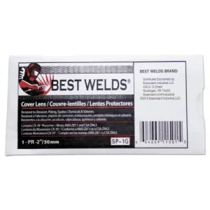 Best Welds Cover Lens, 6 3/8 in x 3 13/16 in, Polycarbonate, Clear, 932-H427