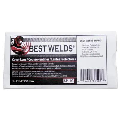Best Welds Cover Lens, 6 3/8 in x 3 13/16 in, Polycarbonate, Clear, 932-H427