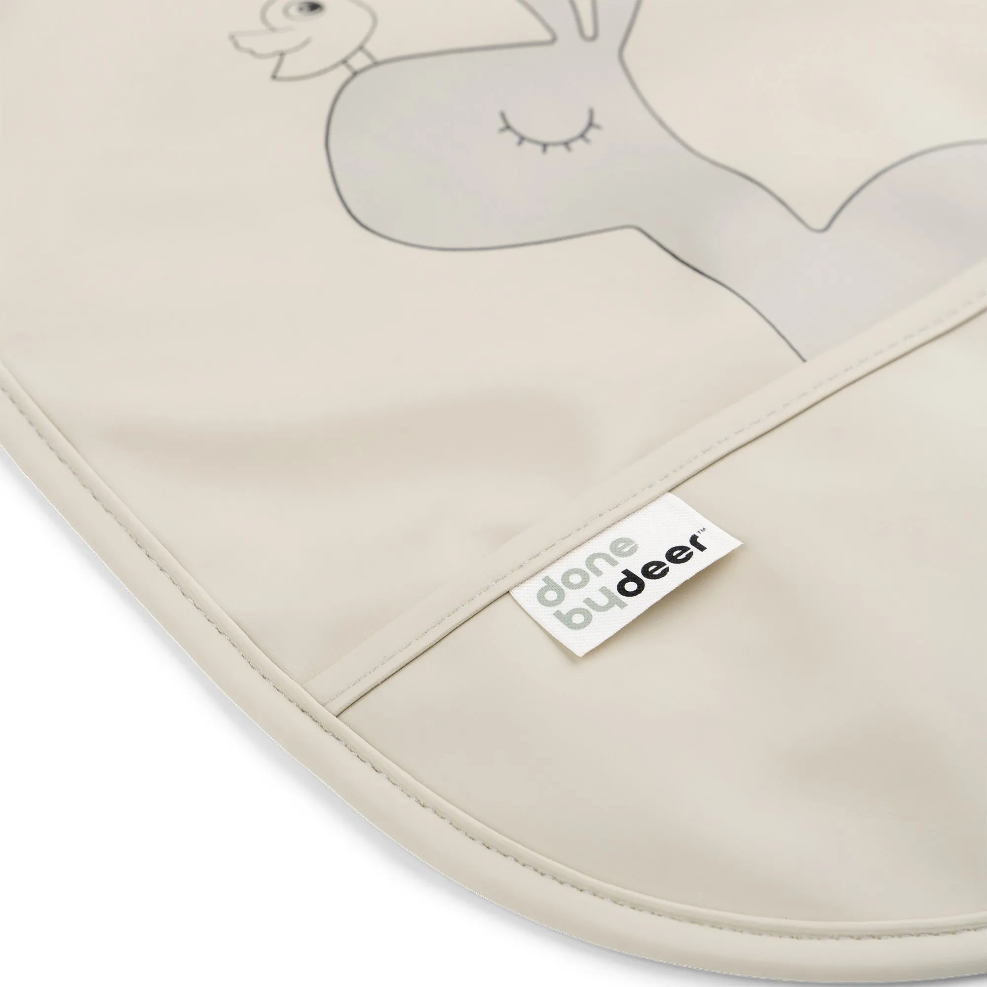 Bib with velcro 2-pack - Lalee - Sand
