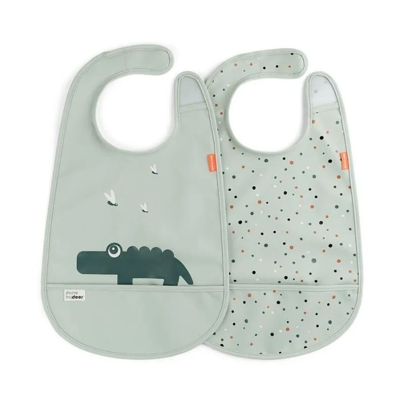 Bib with Velcro - 2 Pack