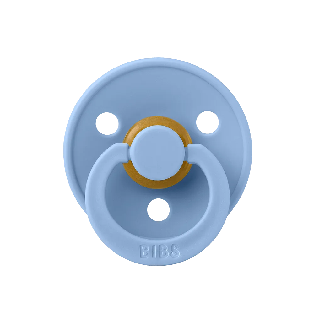 BIBS Colour Natural Rubber Latex Pacifiers (Size 1 & 2) | Personalised