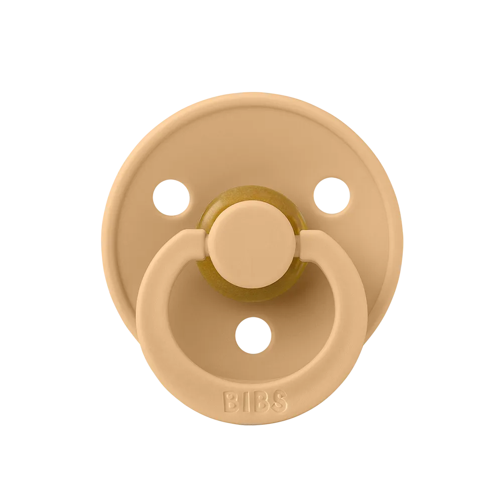 BIBS Colour Natural Rubber Latex Pacifiers (Size 1 & 2) | Personalised