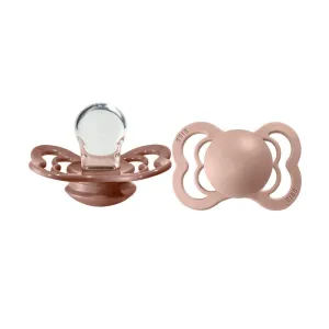 BIBS Supreme Woodchuck & Blush Silicone - Size 1 (Pack Of 2)
