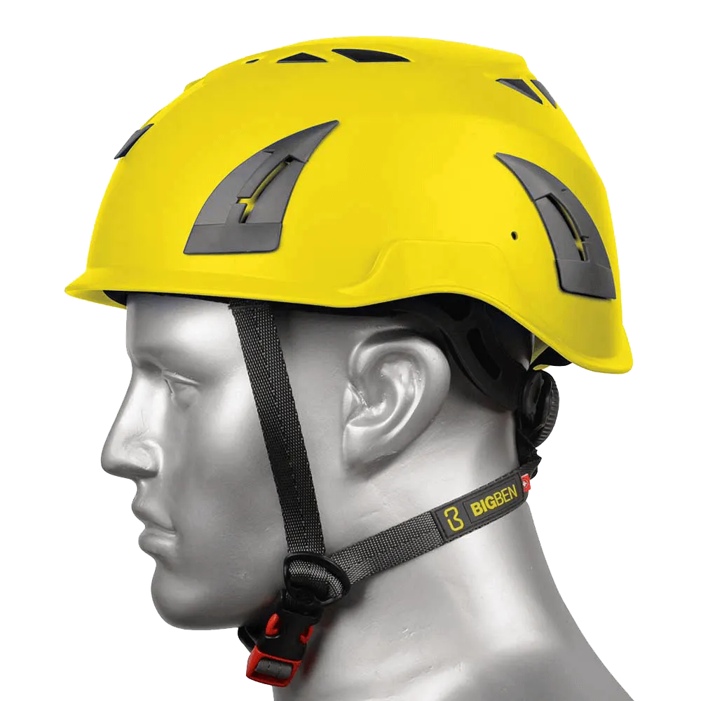 BIG BEN Ultralite Vented Height Safety Helmet, Yellow