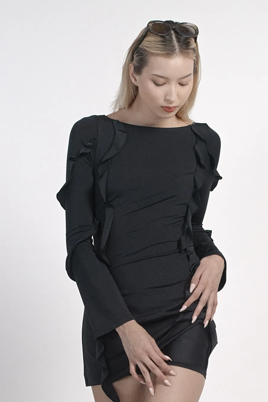 Black Ruffled dress