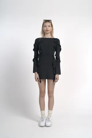 Black Ruffled dress