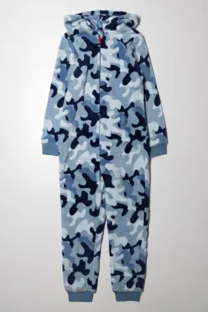 Camo Onesie Blue