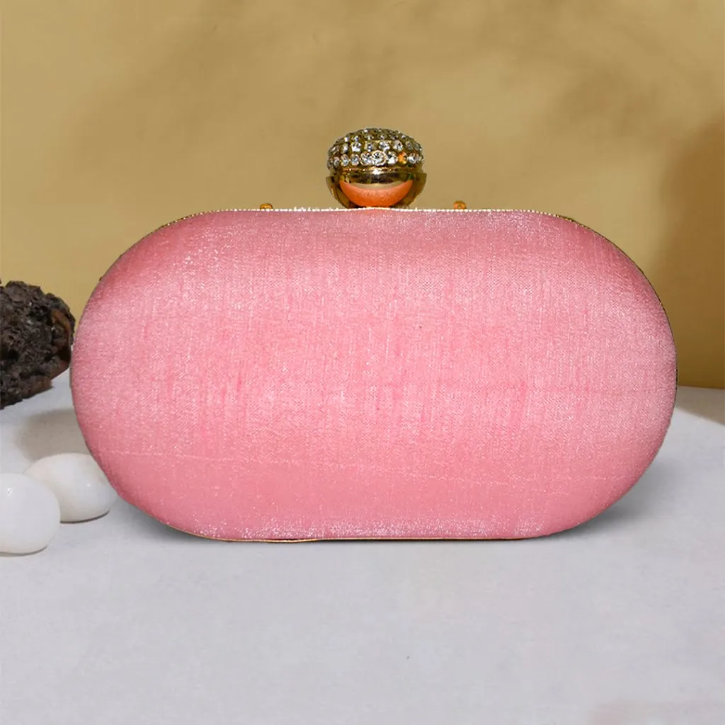 Capsule Zari Clutch | Pink