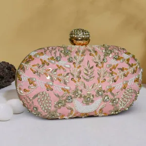 Capsule Zari Clutch | Pink