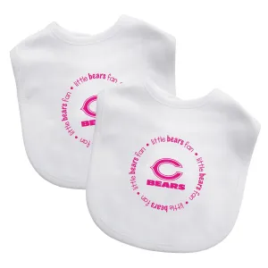 Chicago Bears - Baby Bibs 2-Pack - Pink Set