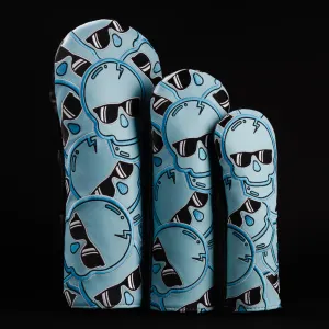 Chicago Blue Stacked Skulls 2.0 Wood Cover Set