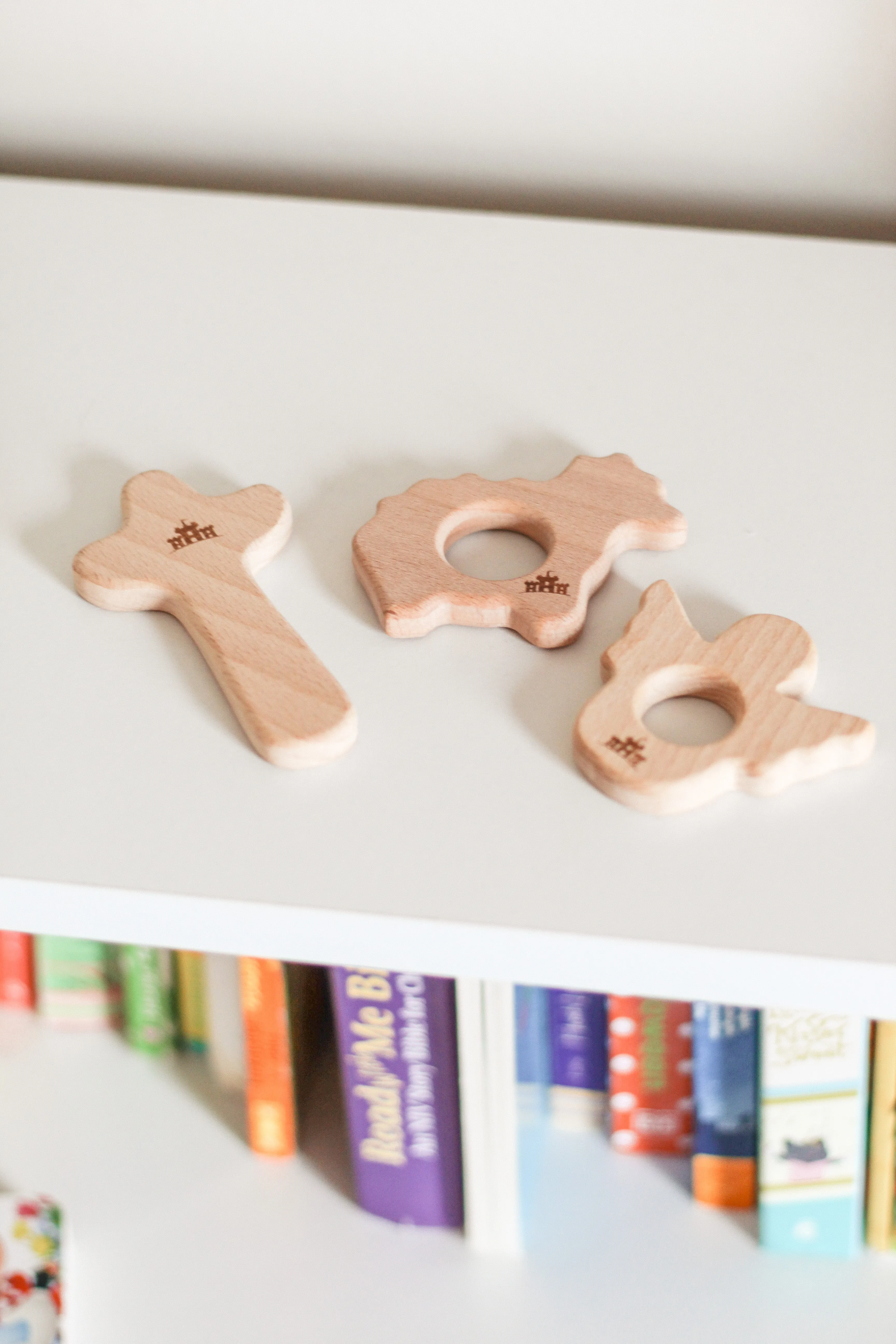 Christian Wooden Baby Teethers Set of 3