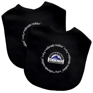 Colorado Rockies - Baby Bibs 2-Pack - Black