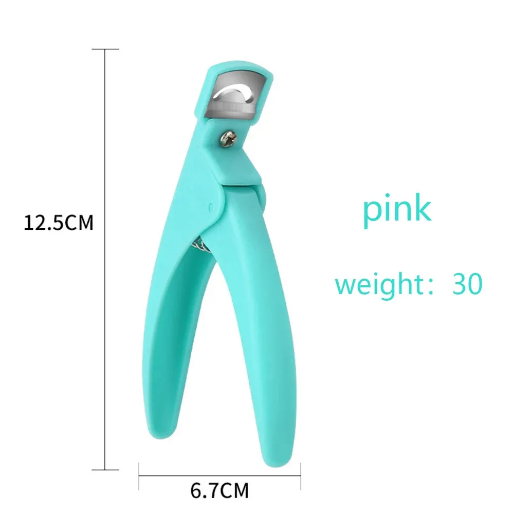 Colorful U-shaped False Nail Edge Clippers - Nail Art Tools