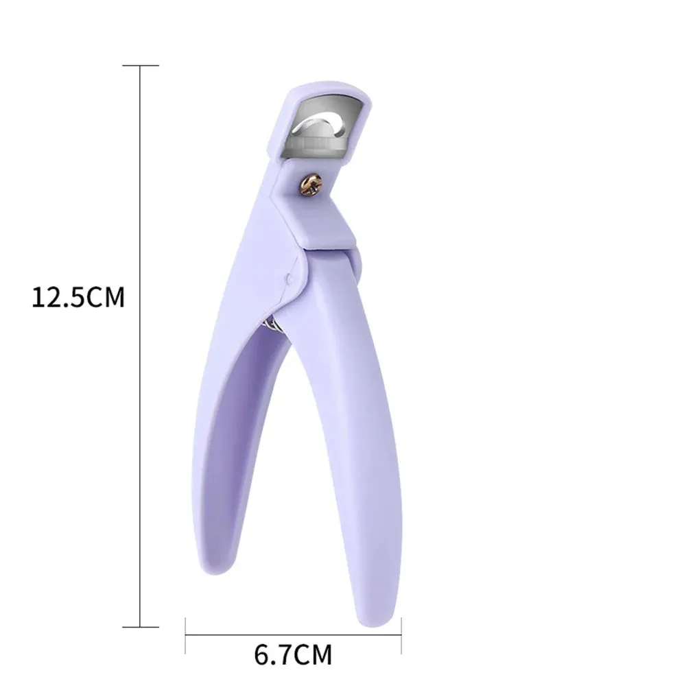 Colorful U-shaped False Nail Edge Clippers - Nail Art Tools