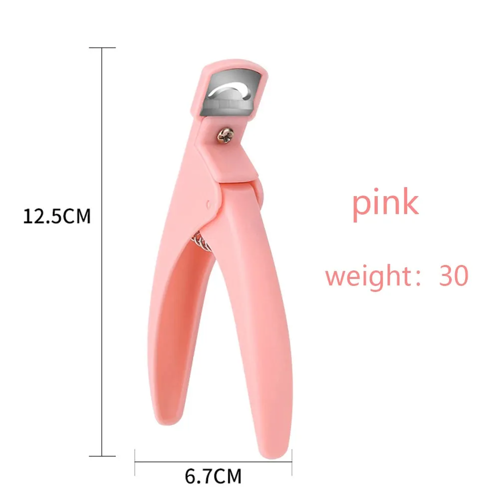 Colorful U-shaped False Nail Edge Clippers - Nail Art Tools
