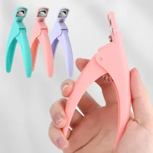 Colorful U-shaped False Nail Edge Clippers - Nail Art Tools