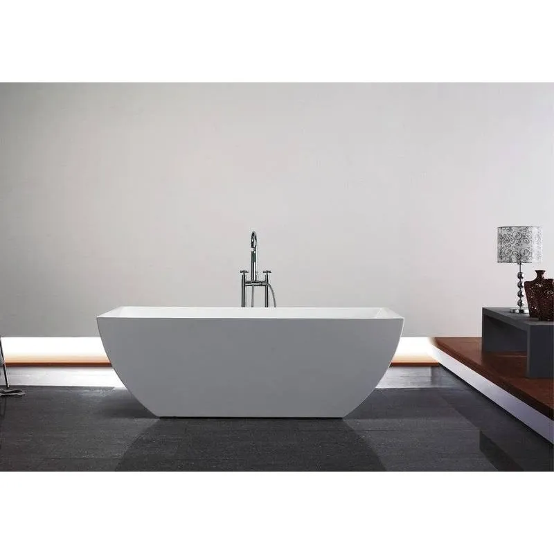 Contemporanea 59'' White Free Standing Bathtub