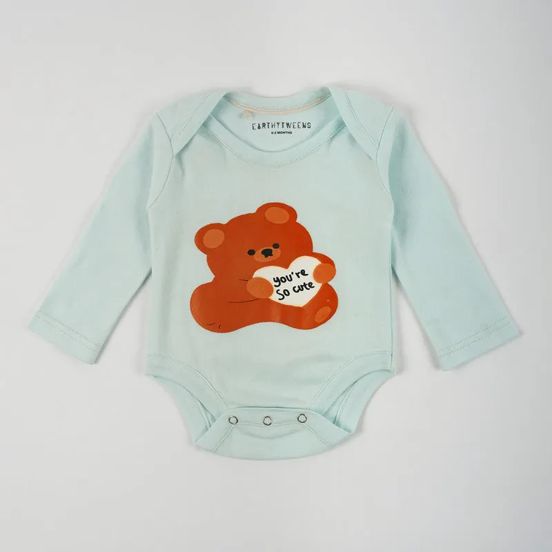 Cotton Baby Onesie | Bunny & Teddy Combo Set | Set of 2