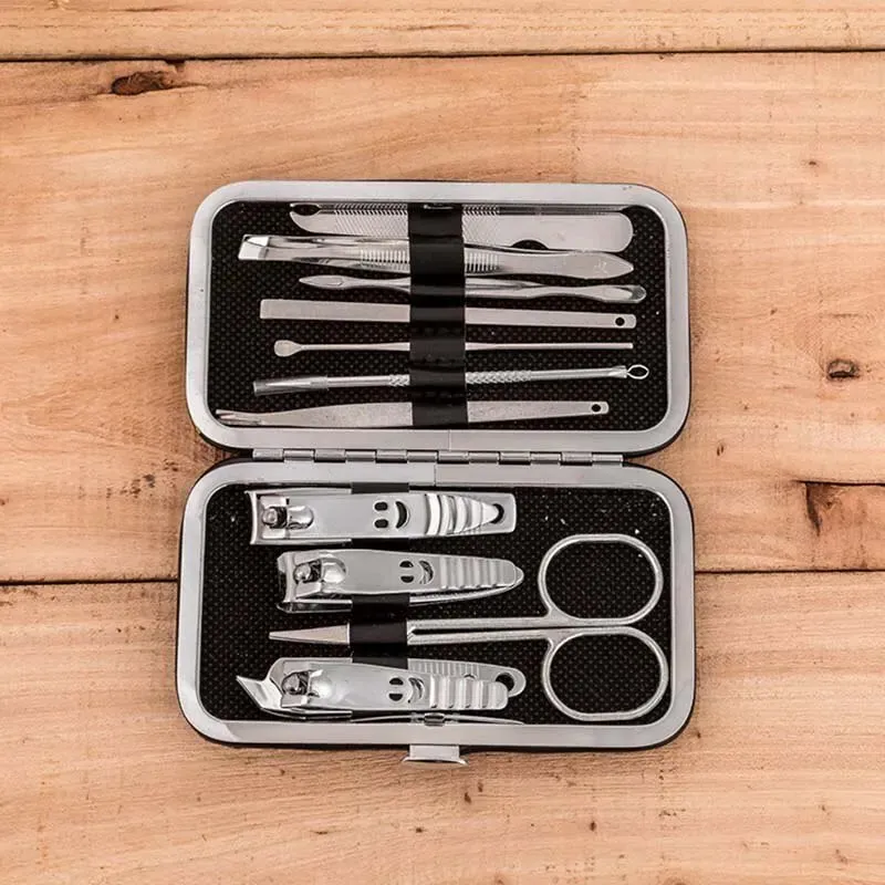 Creative Smiley Nail Tools Fitting 11PCS Nail Shape Easy Trimming Nail Clippers Nail Scissors Set