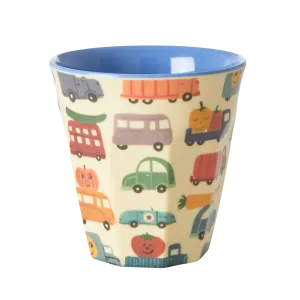 Cup in Happy Cars Print