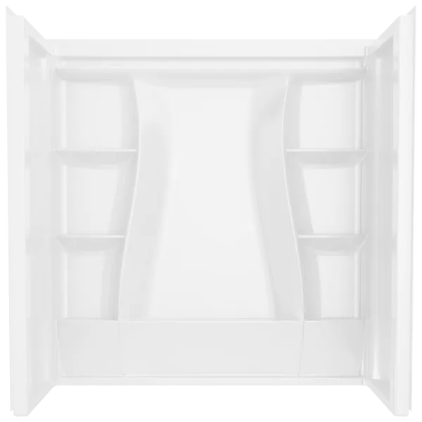 Delta 60"X32" Classic 500 Bathtub Wall In High Gloss White