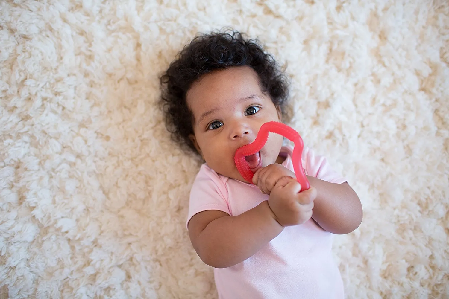 Dr. Brown's Flexees A Shaped Teether Pink